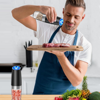 Rechargeable Electric Salt & Pepper Grinder Set - GrindMaster Duo