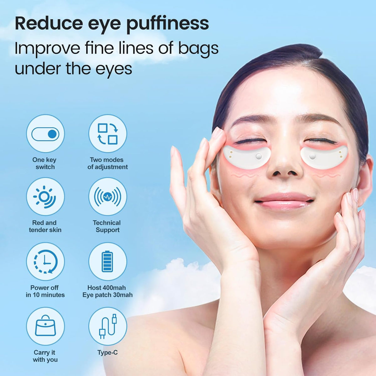 Red Light & Microcurrent Under-Eye Care for a Refreshed Look