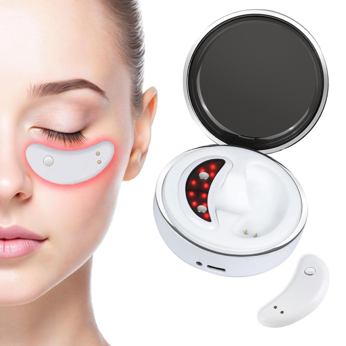 Red Light & Microcurrent Under-Eye Care for a Refreshed Look