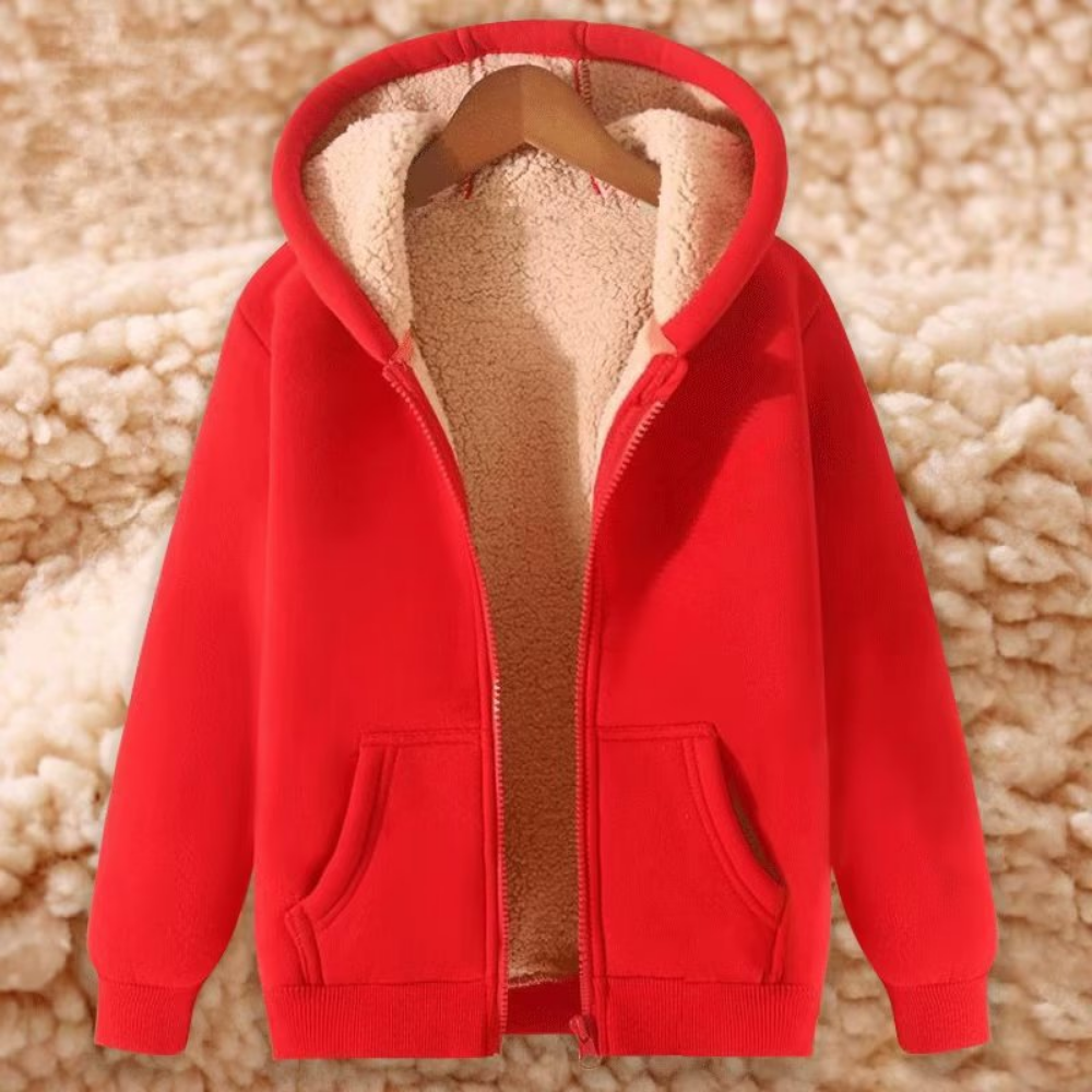 Regular-Fit Lined Hooded Zip-Up Jacket