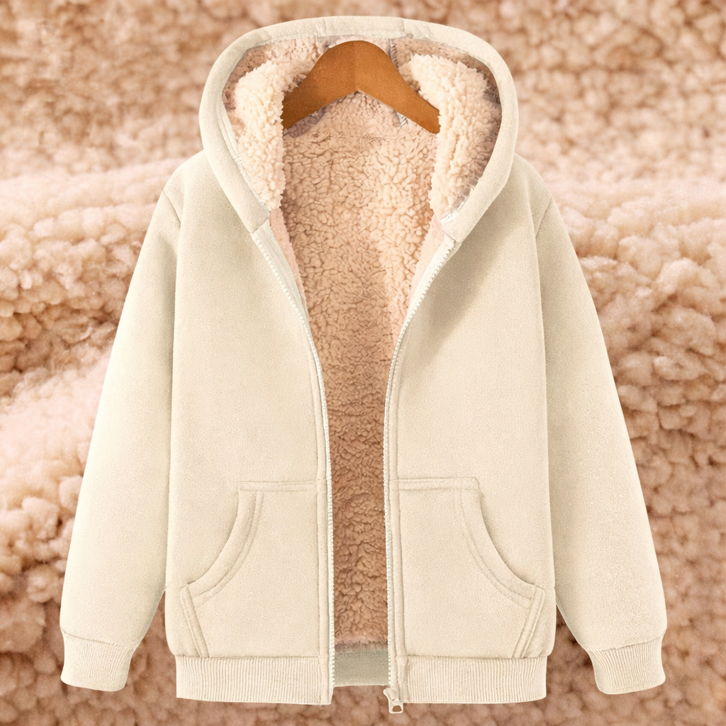 Regular-Fit Lined Hooded Zip-Up Jacket