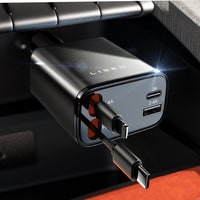 69W Retractable USB C Car Charger