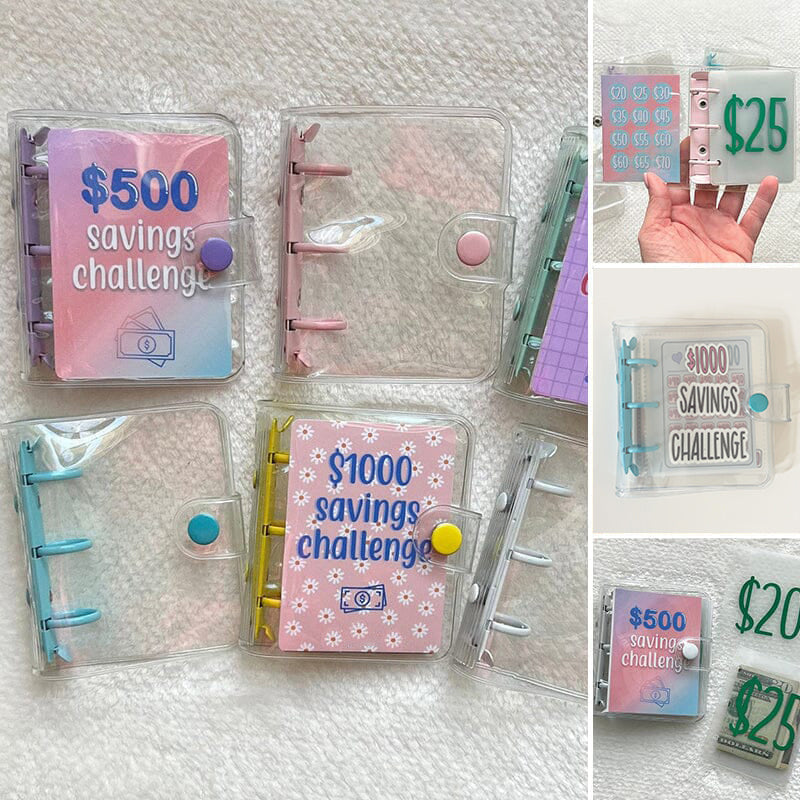 Reusable Vinyl Budget Binder with Cash Envelope Savings Tracker