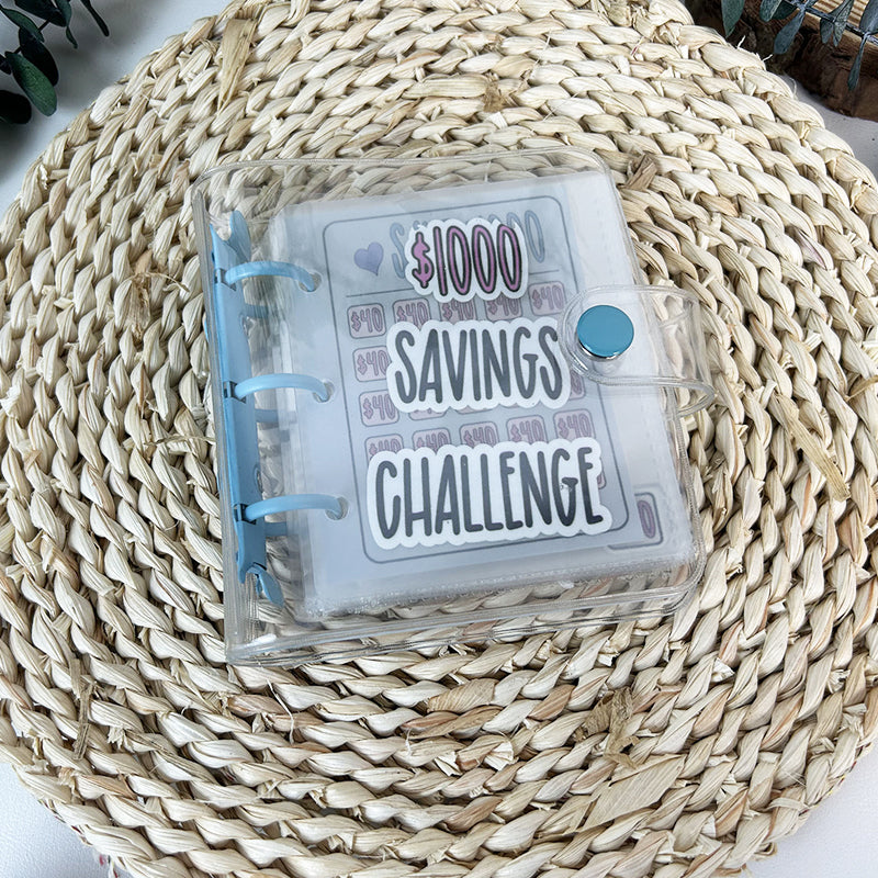 Reusable Vinyl Budget Binder with Cash Envelope Savings Tracker