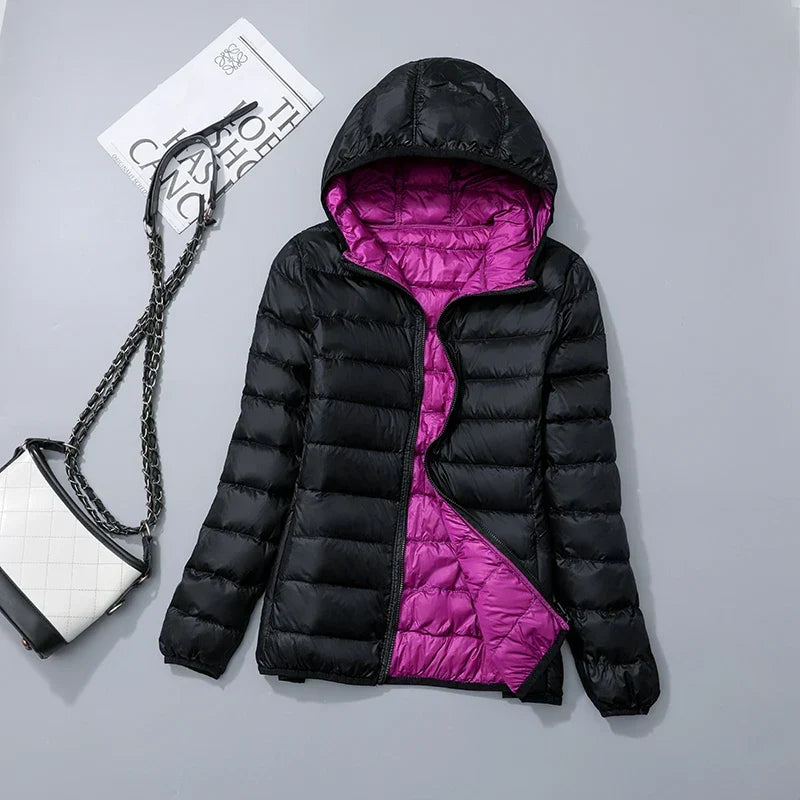 Reversible Hooded Down Jacket