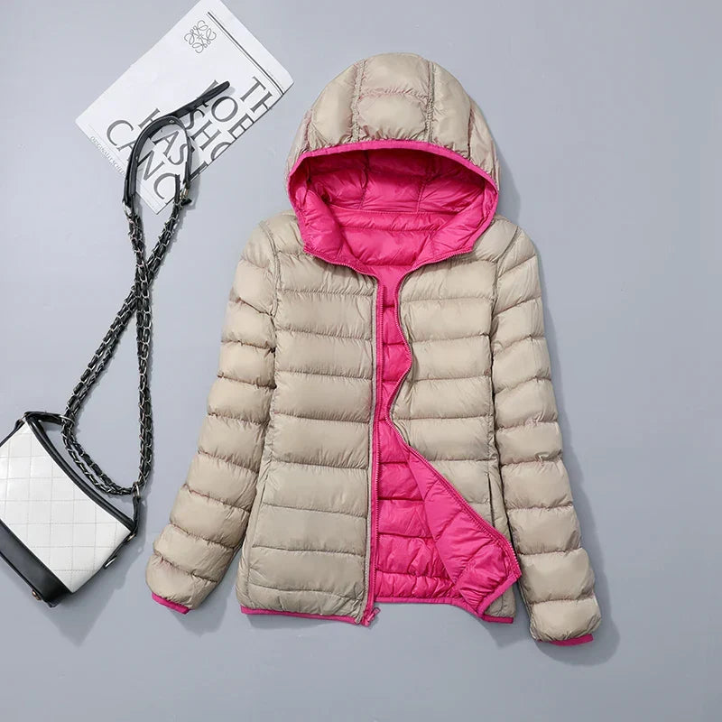 Reversible Hooded Down Jacket