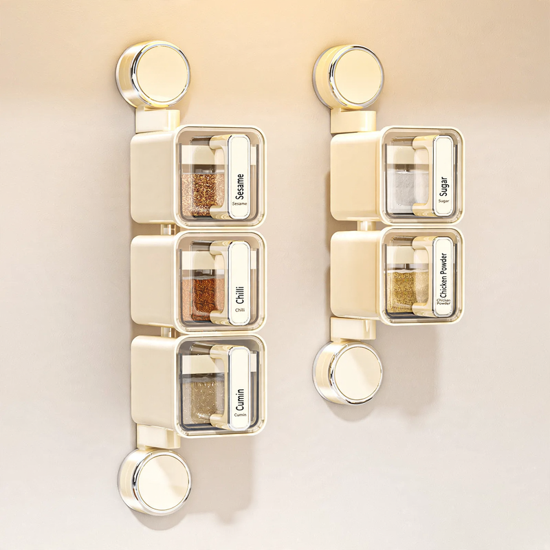 Rotating Spice Rack with Suction Cup, PET
