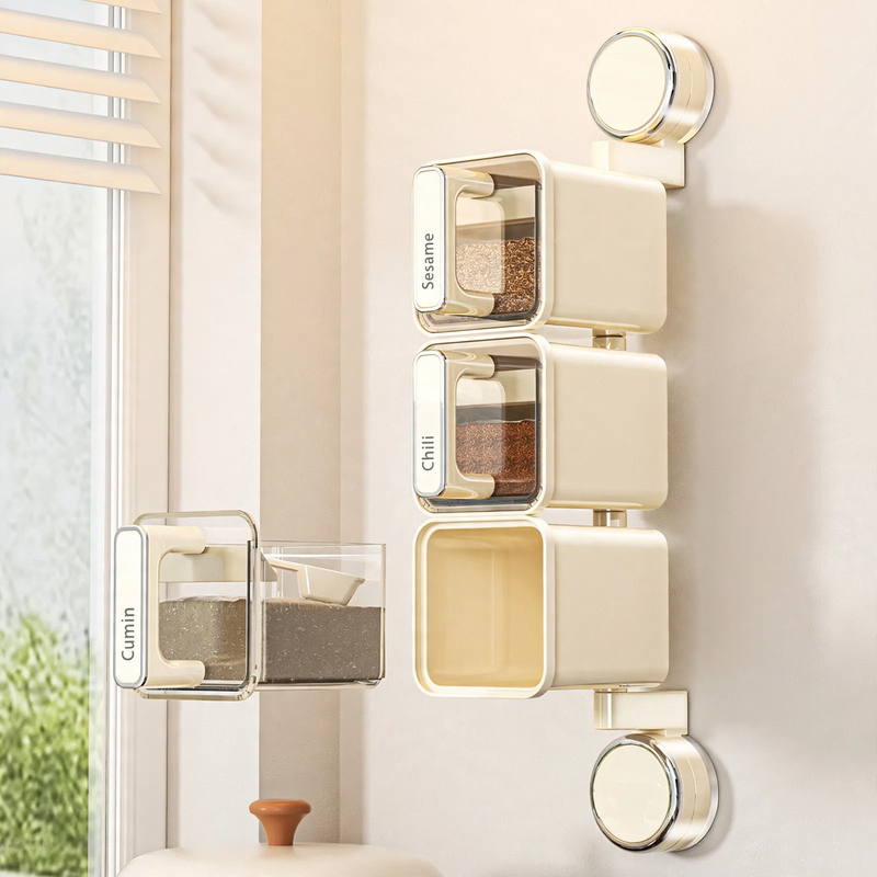 Rotating Spice Rack with Suction Cup, PET