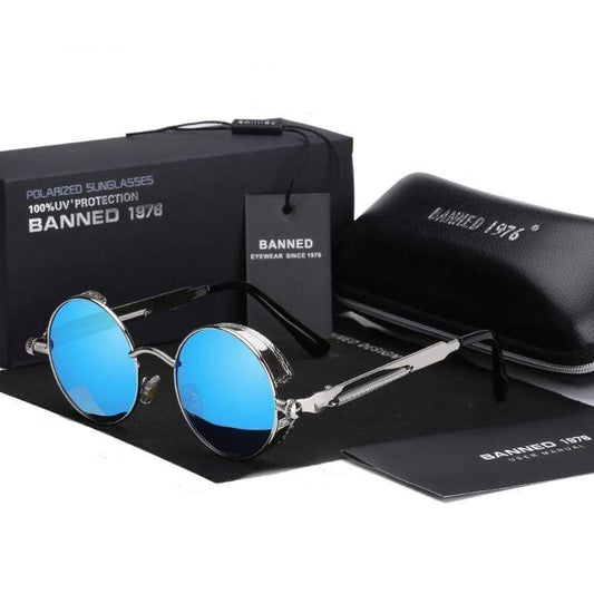 Round Retro Polarized Steampunk Sunglasses – Argo