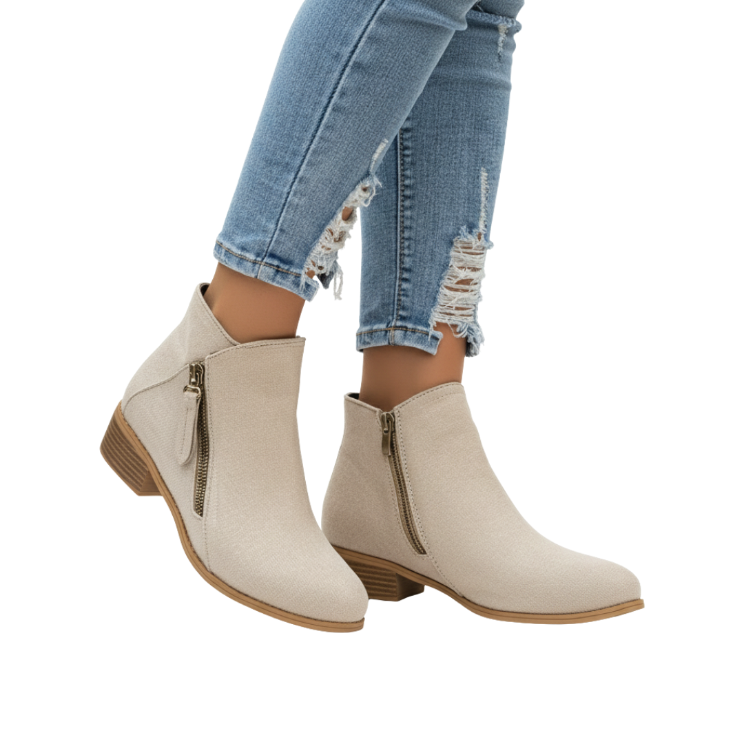 Sand Ankle Boots