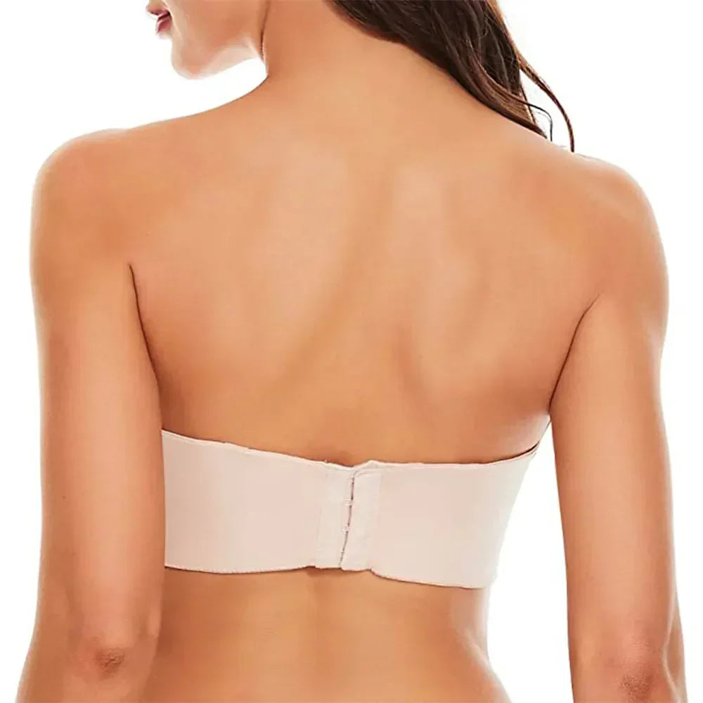Seamless women's plus-size bra – adjustable straps, back closure, ultra-soft comfort for everyday wear
