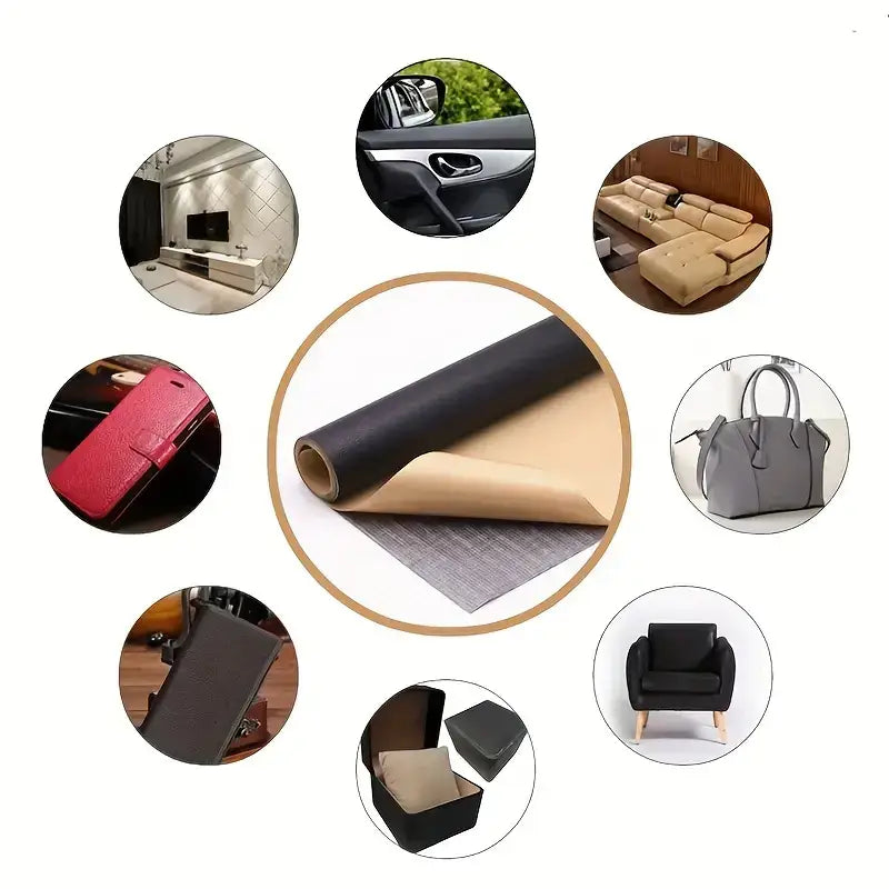 Self-Adhesive RénoCuir Patches - Leather Repair Kit