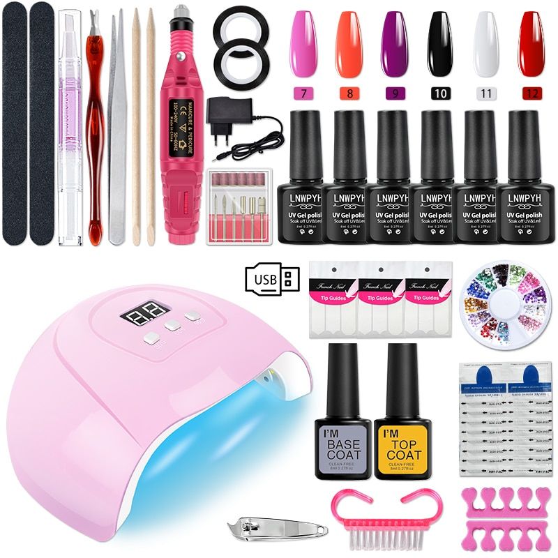 Semi-Permanent Nail Polish Kit