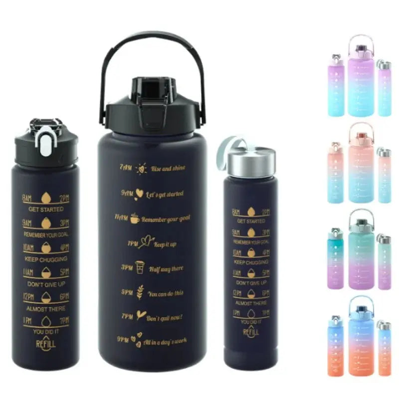 Set of 3 Motivation Water Bottles
