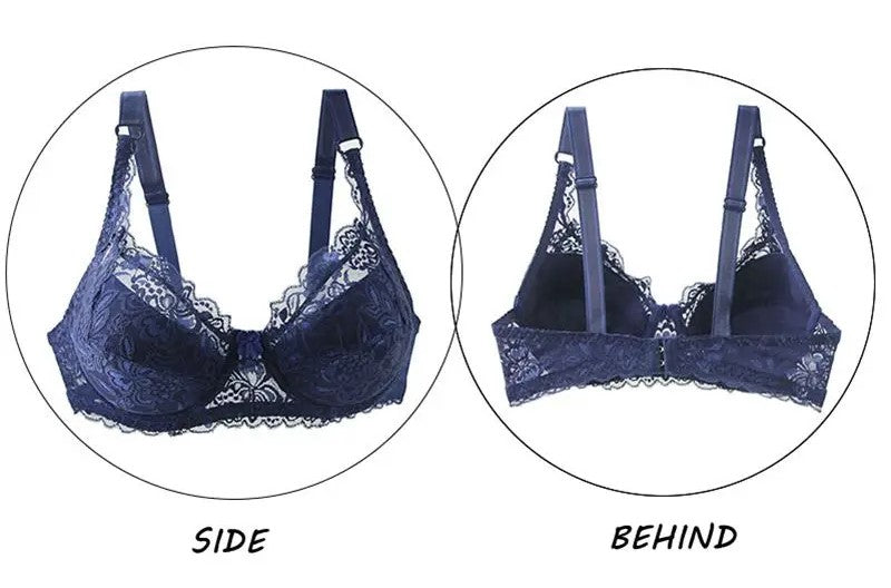 Sexy plus-size lace bra