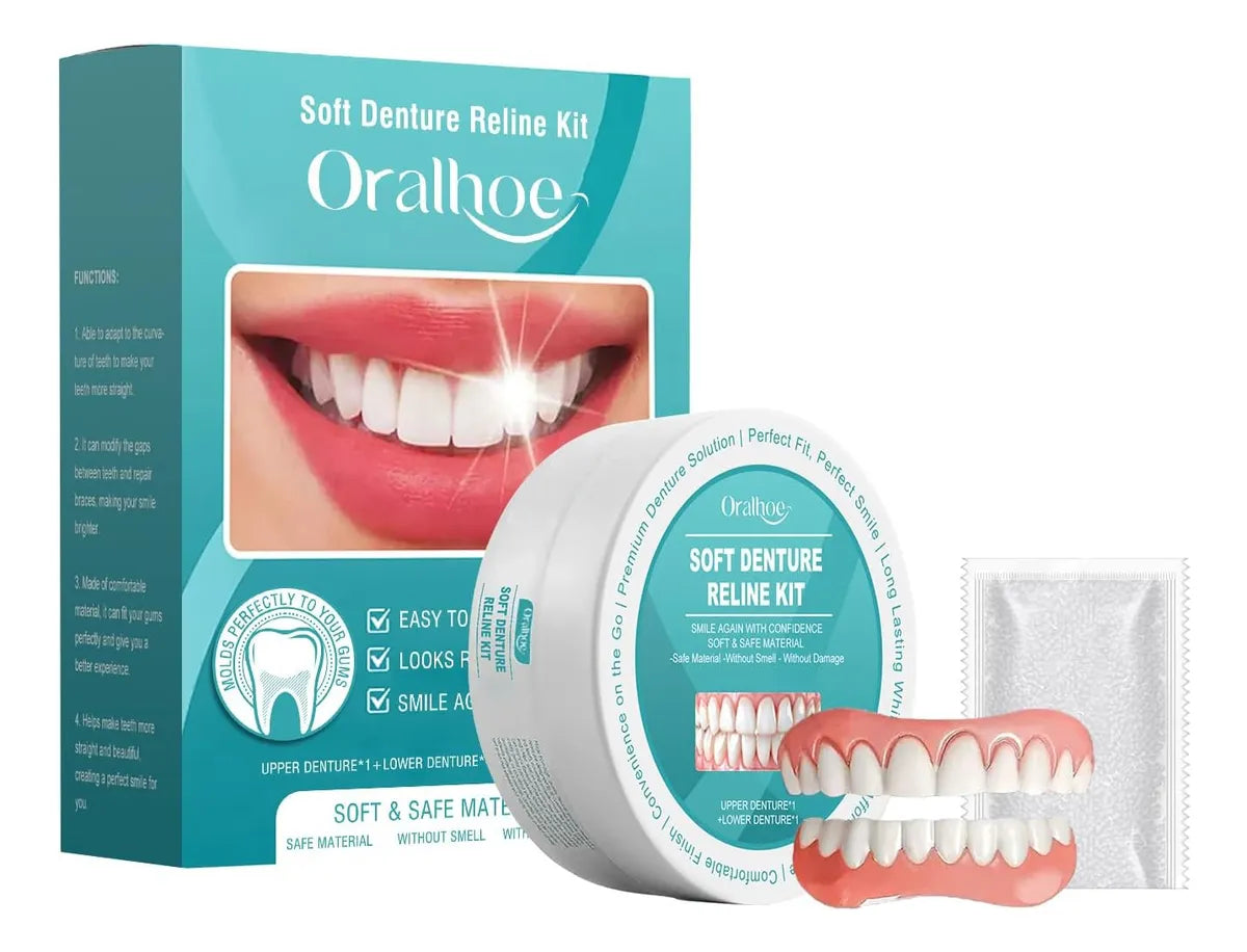 Silicone Denture Set – Smile Confidently All Day Without Slipping or Pain