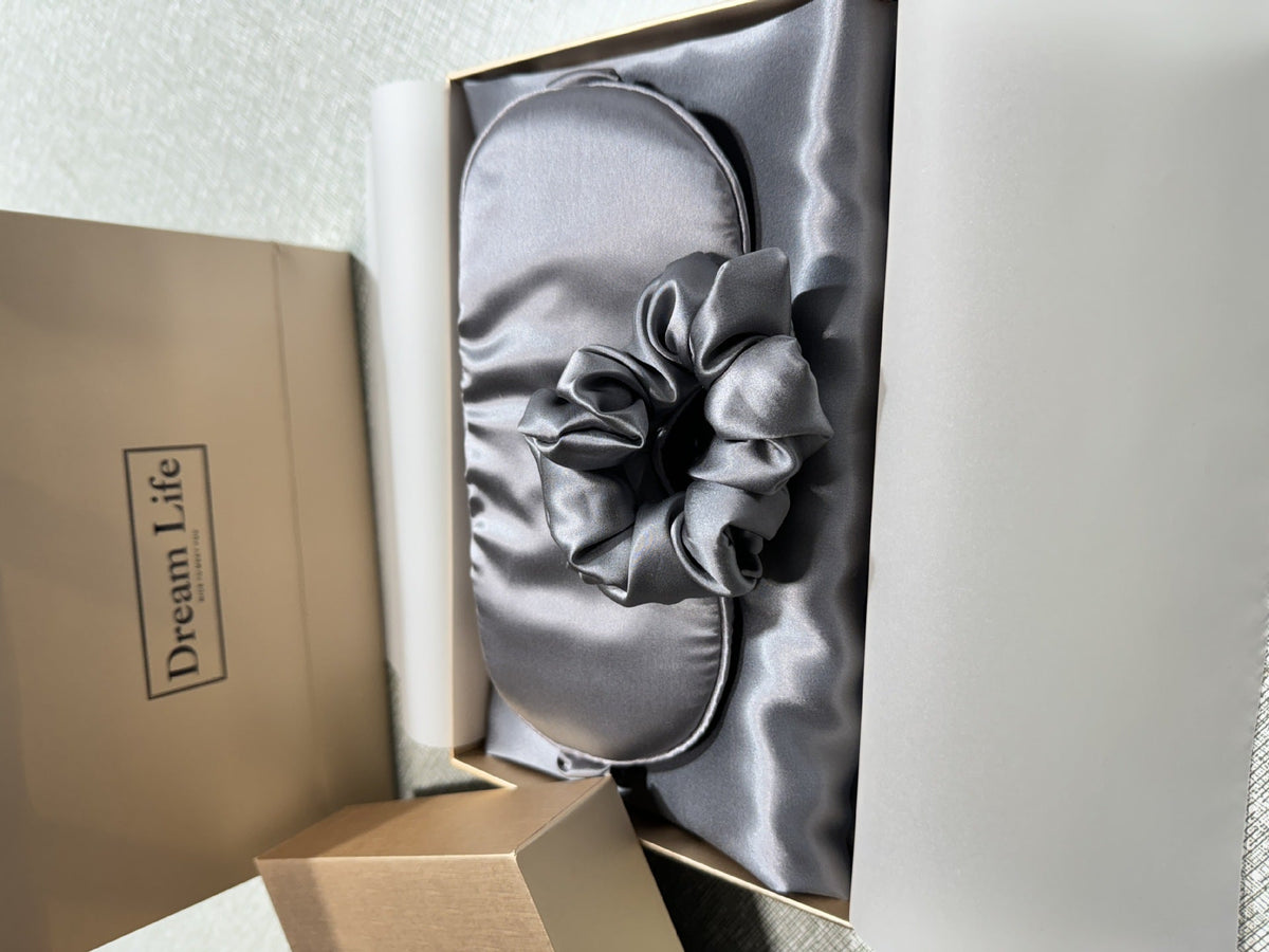 Silk Sleep Set with Pillowcase and Eye Mask