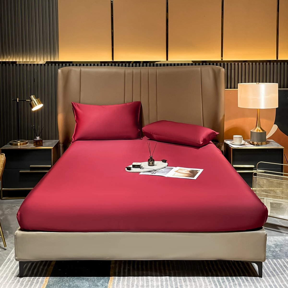 SILKLYRA – Elegant Fitted Sheet Made of Long-Staple Cotton with Deep Pocket