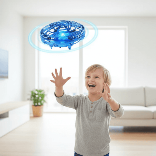 SKYGLIDE UFO Toy – Flying Drone Toy with Hand Control & Sensors (USB Rechargeable)