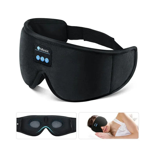 Sleep Mask with Headphones – Light Blocking & Relaxation