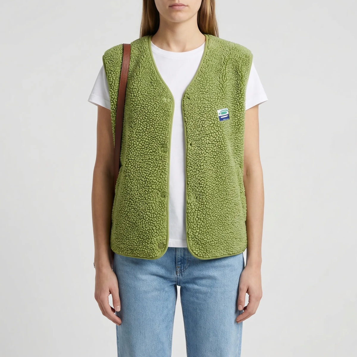 Sleeveless Open-Front Vest