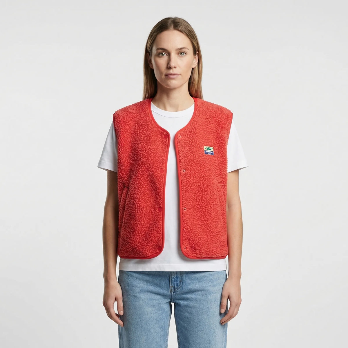 Sleeveless Open-Front Vest