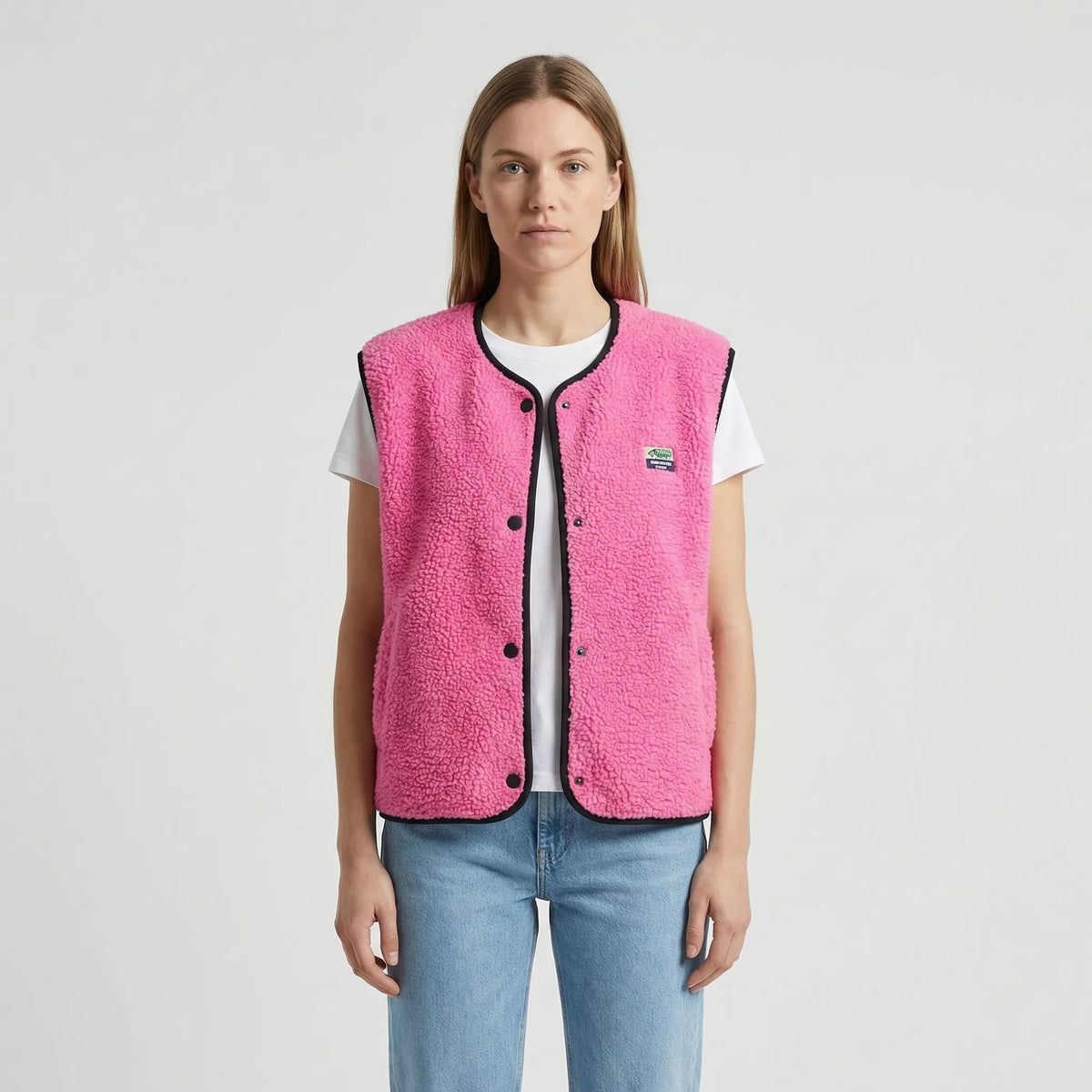 Sleeveless Open-Front Vest