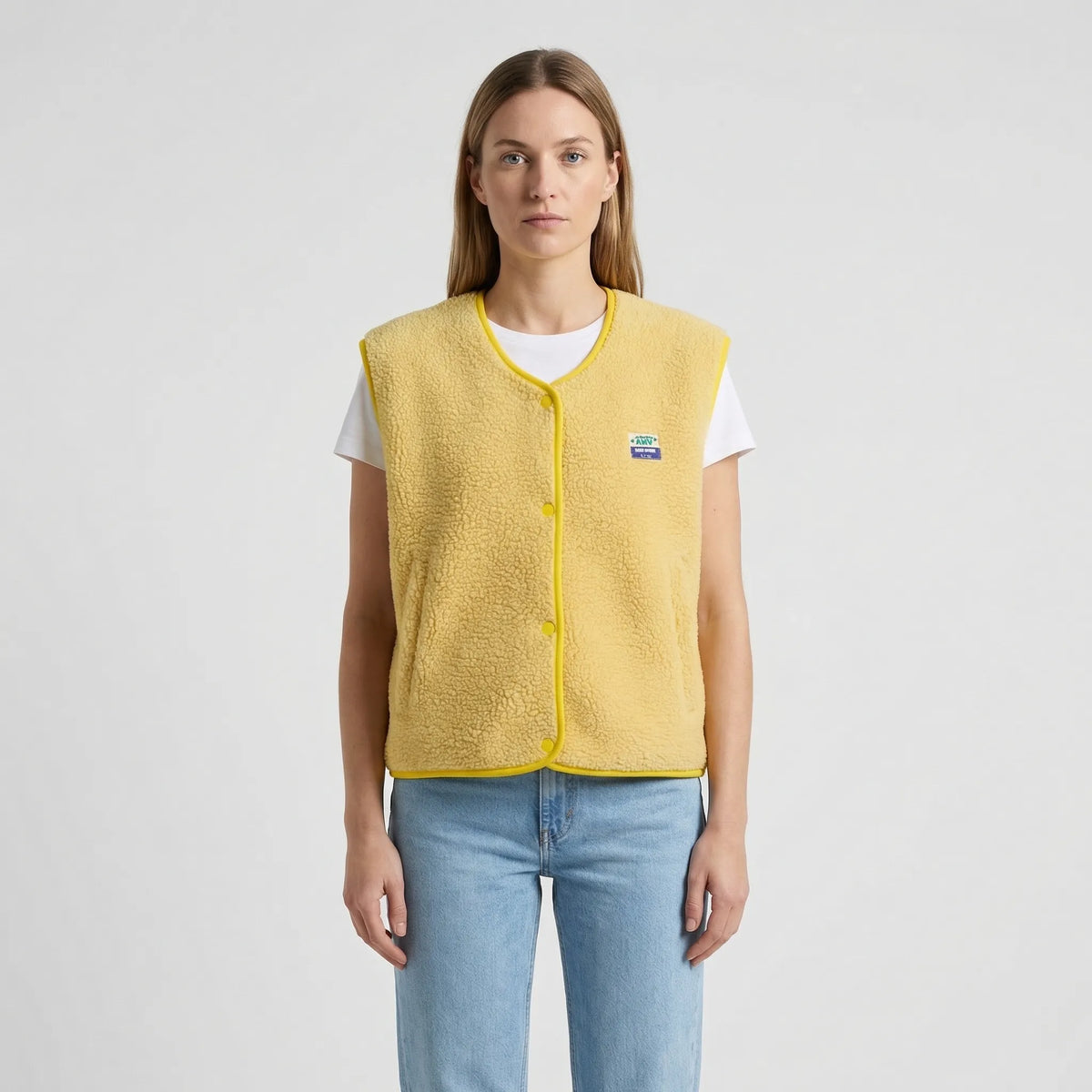 Sleeveless Open-Front Vest
