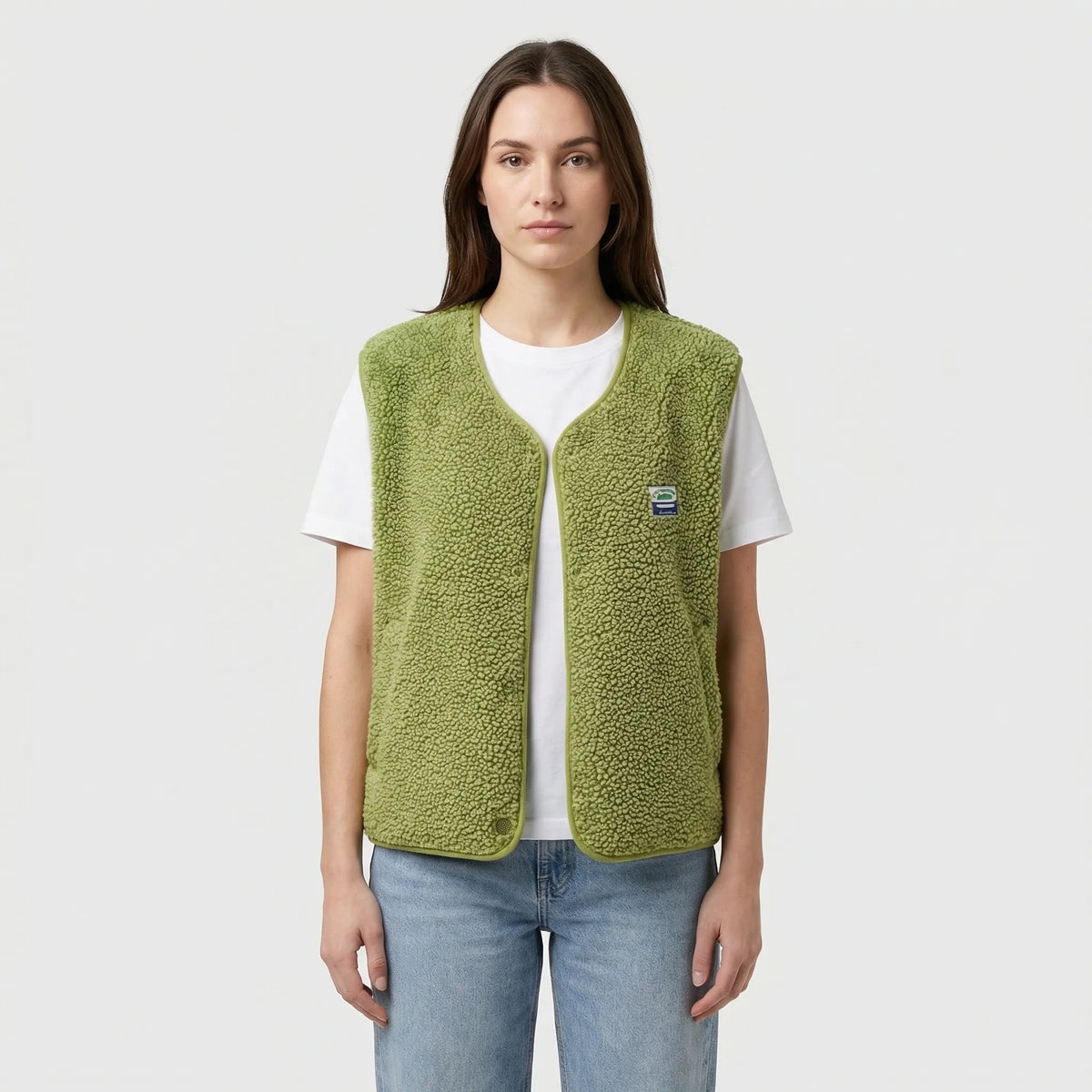 Sleeveless Open-Front Vest