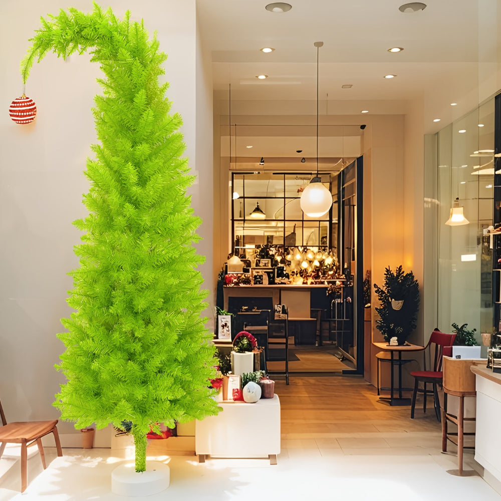 Slim Artificial Christmas Tree – Compact Vertical Profile