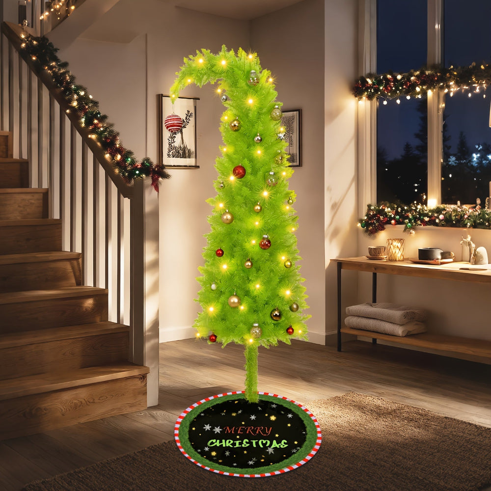 Slim Artificial Christmas Tree – Compact Vertical Profile
