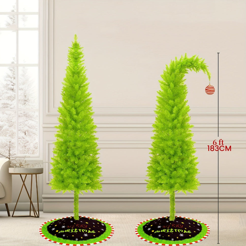 Slim Artificial Christmas Tree – Compact Vertical Profile