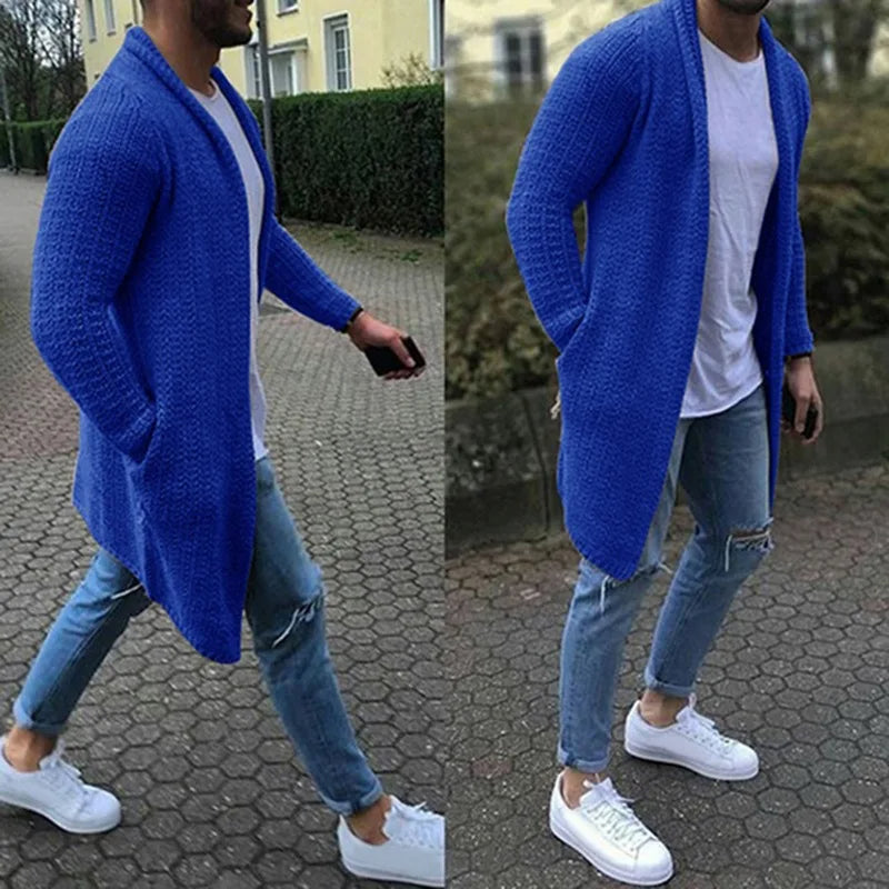 Slim-Fit Winter Warm Long Cardigan