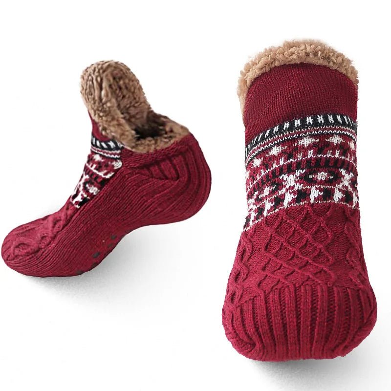 SNOWSOFT – Thick velvet house socks for sleep & cozy indoor comfort