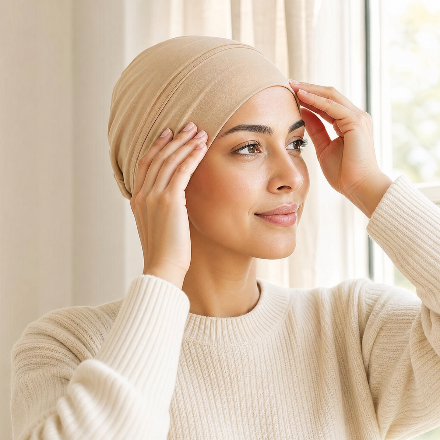 Soft Stretch Turban Cap
