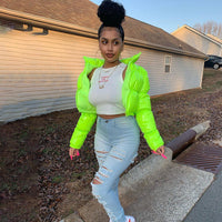 Stylish Winter Bomber Puffer Jacket