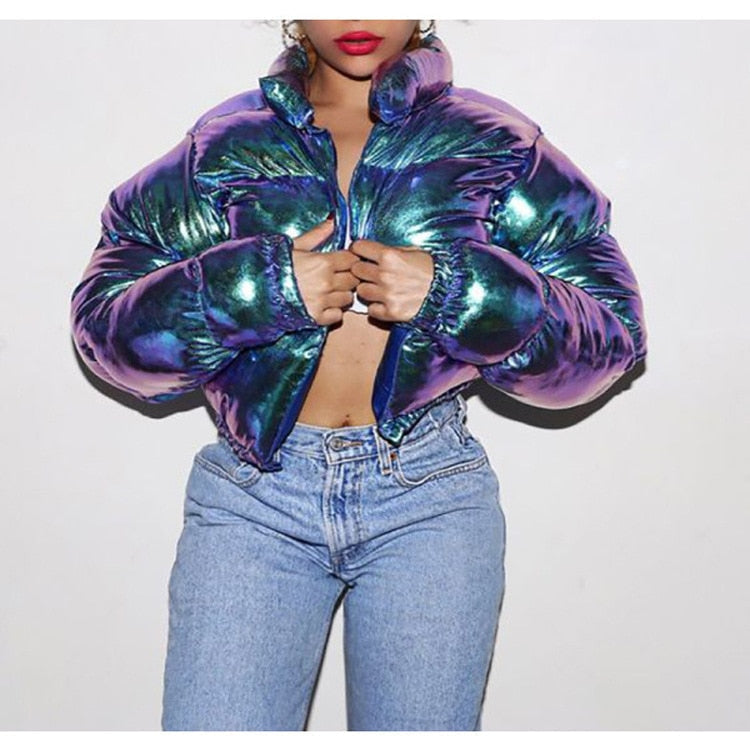 Stylish Winter Bomber Puffer Jacket