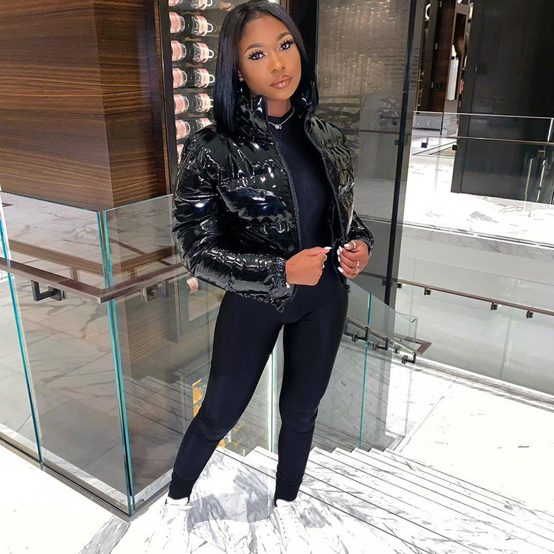 Stylish Winter Bomber Puffer Jacket