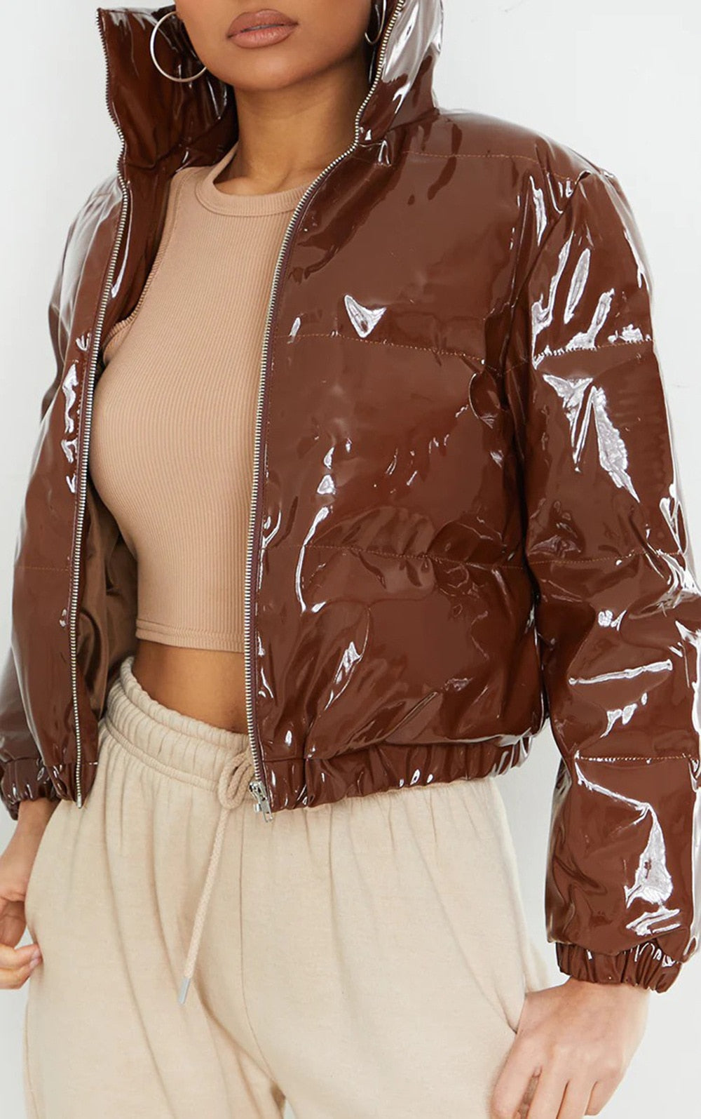 Stylish Winter Bomber Puffer Jacket