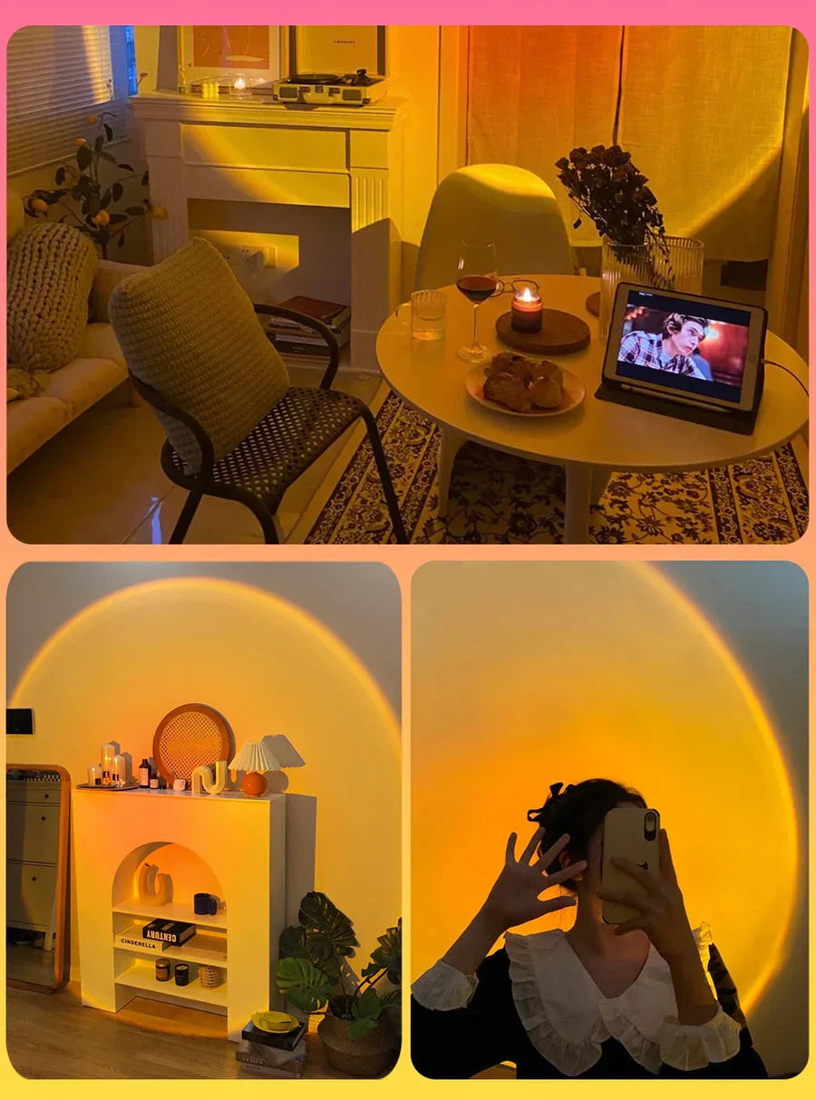 Sunset Lamp with 4 Colors - GlowSphere