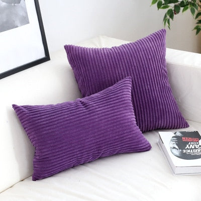Super Soft Corduroy Cushion Cover with Timeless Warmth & Comfort