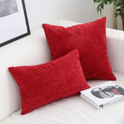 Super Soft Corduroy Cushion Cover with Timeless Warmth & Comfort
