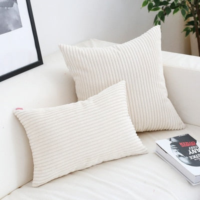 Super Soft Corduroy Cushion Cover with Timeless Warmth & Comfort