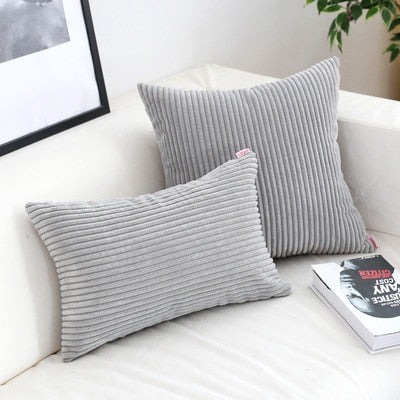 Super Soft Corduroy Cushion Cover with Timeless Warmth & Comfort