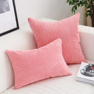Super Soft Corduroy Cushion Cover with Timeless Warmth & Comfort