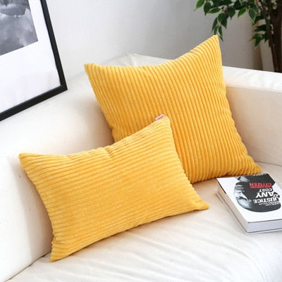 Super Soft Corduroy Cushion Cover with Timeless Warmth & Comfort