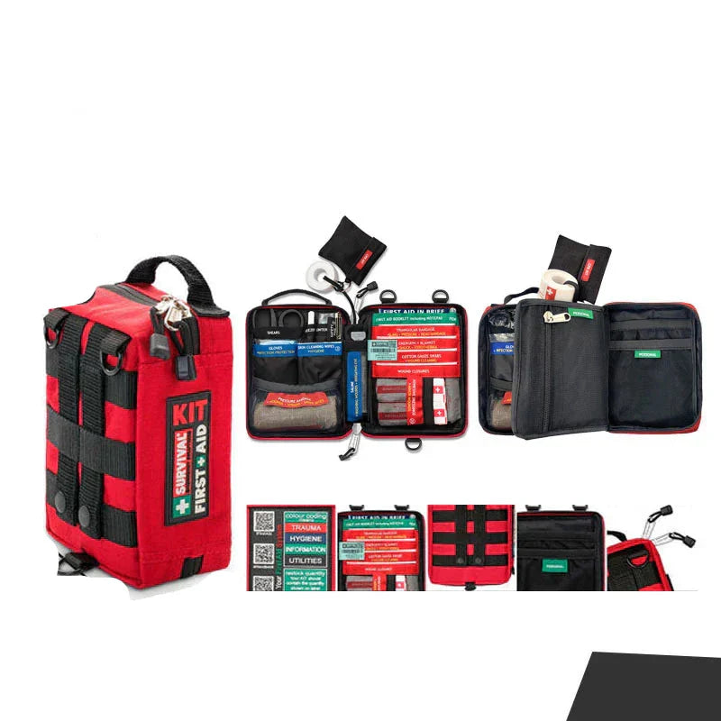TerraGuard Travel First Aid Kit Waterproof Medical Bag Pro