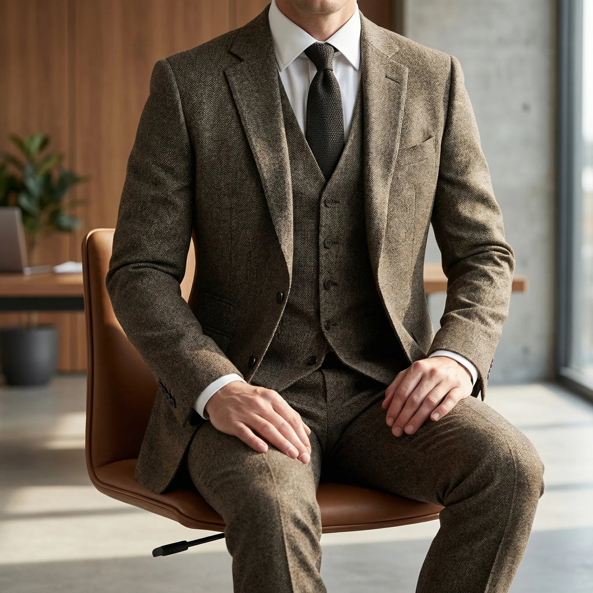 Three-Piece Slim Fit Suit