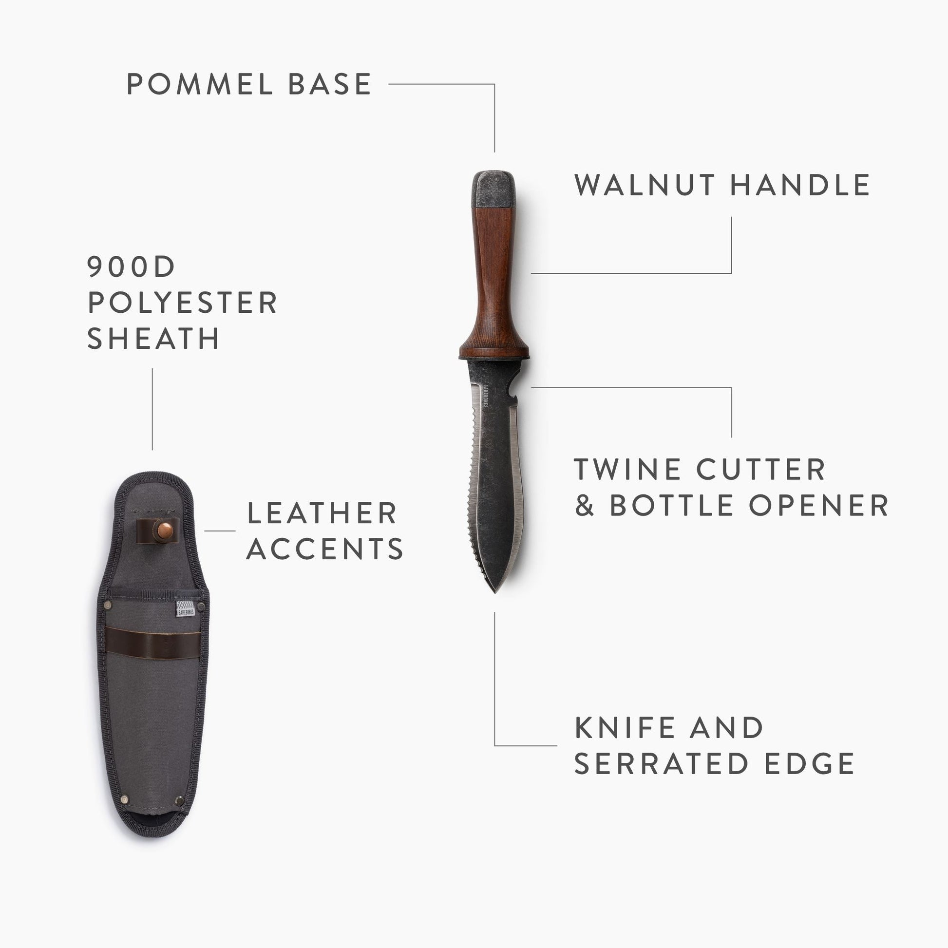 TrailForge Pro Grip Outdoor Survival Knife With Ergonomic Handle Durable Blade