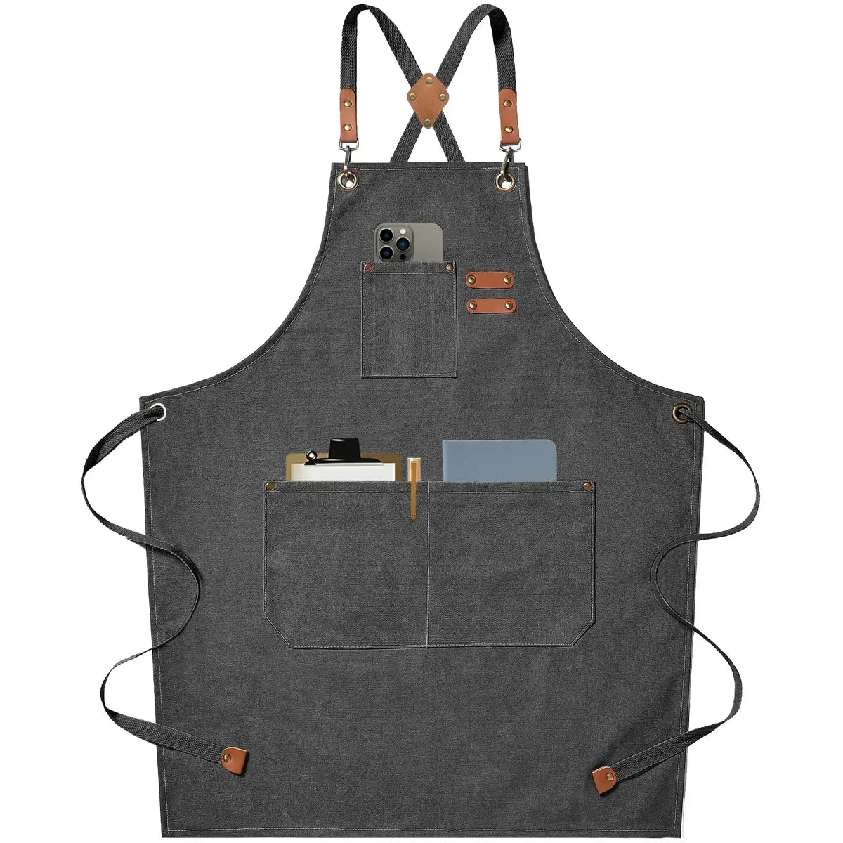 Unisex Lightweight Canvas Apron - Durable Fabric